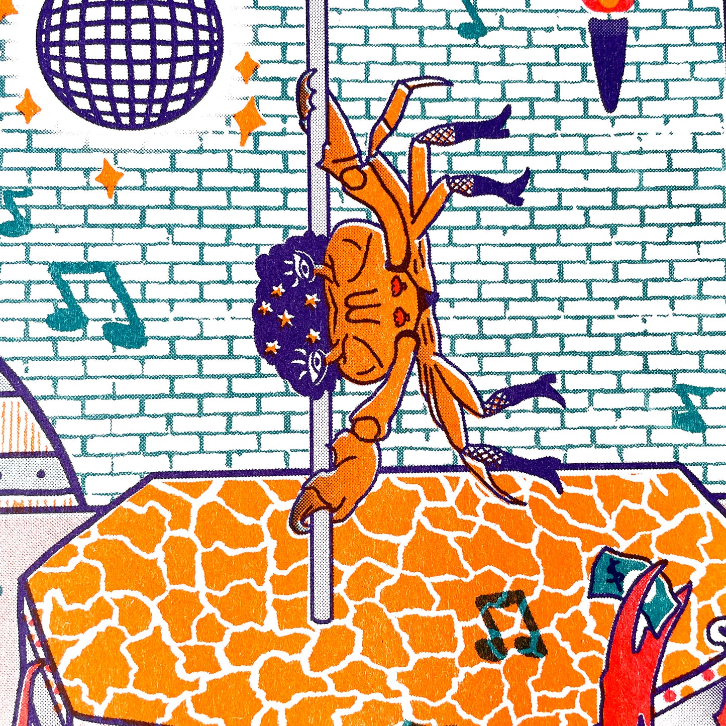 THE DUNGEONess PARTY - Risograph Print