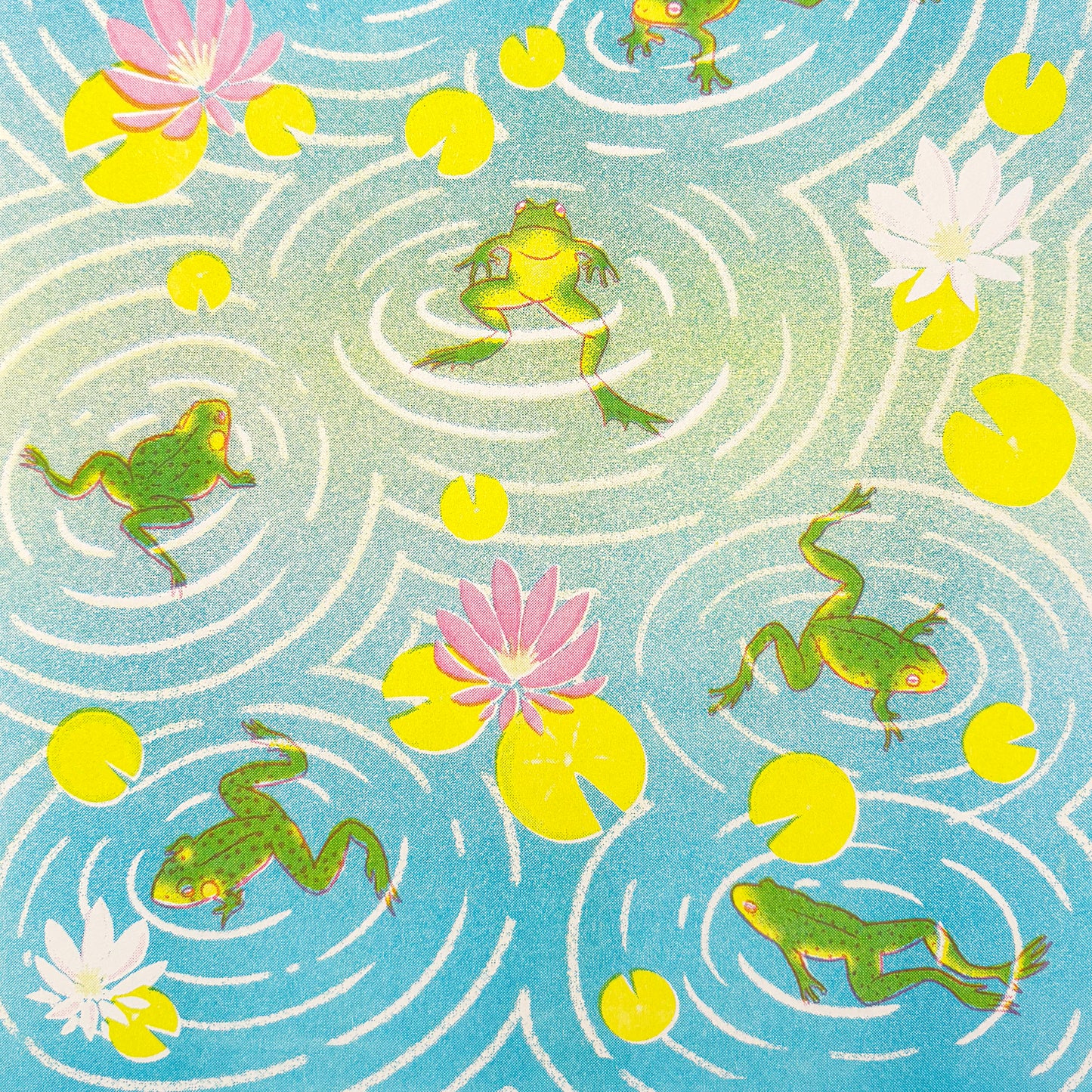 Frog Pond - Risograph Print