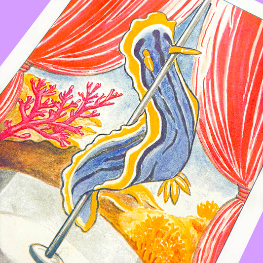 Nudibranch Dancer - Risograph Print