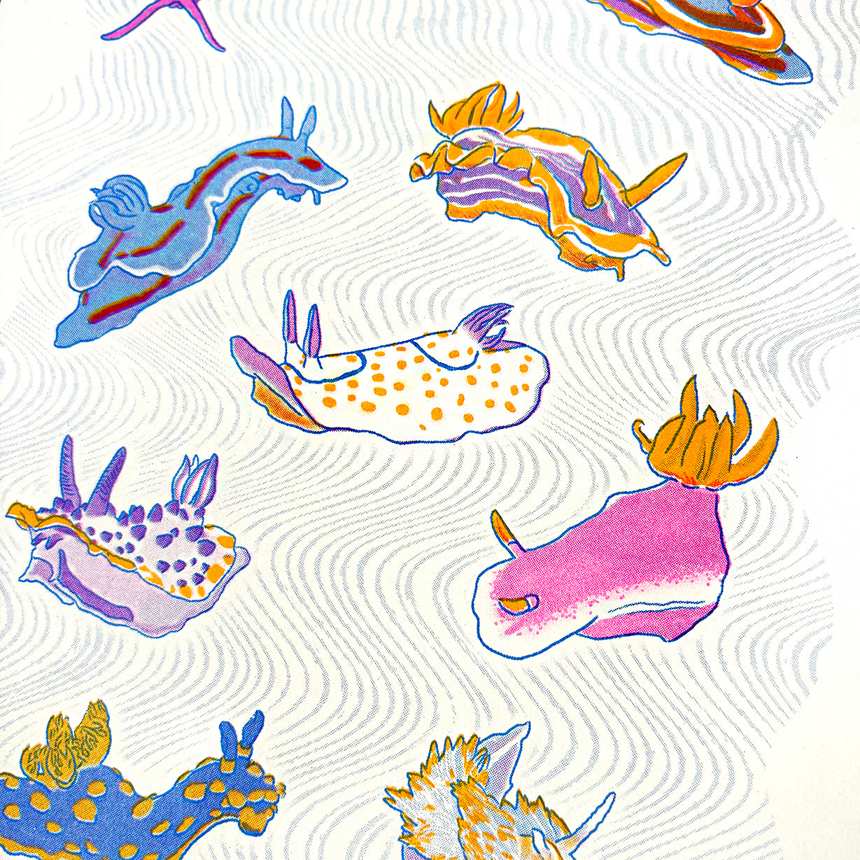 Nudibranch - Risograph Print
