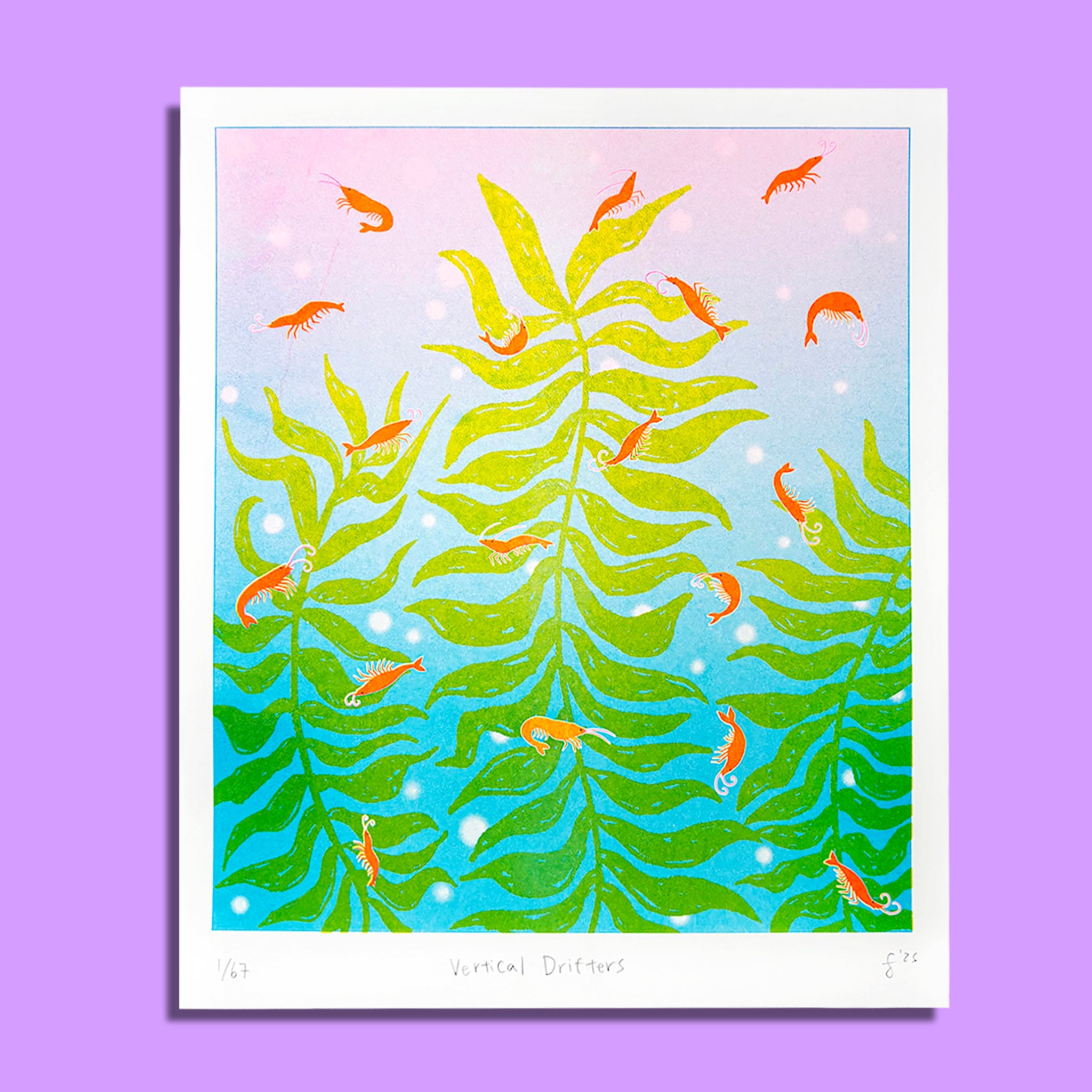 Vertical Drifters - Risograph Print – tamikosidore