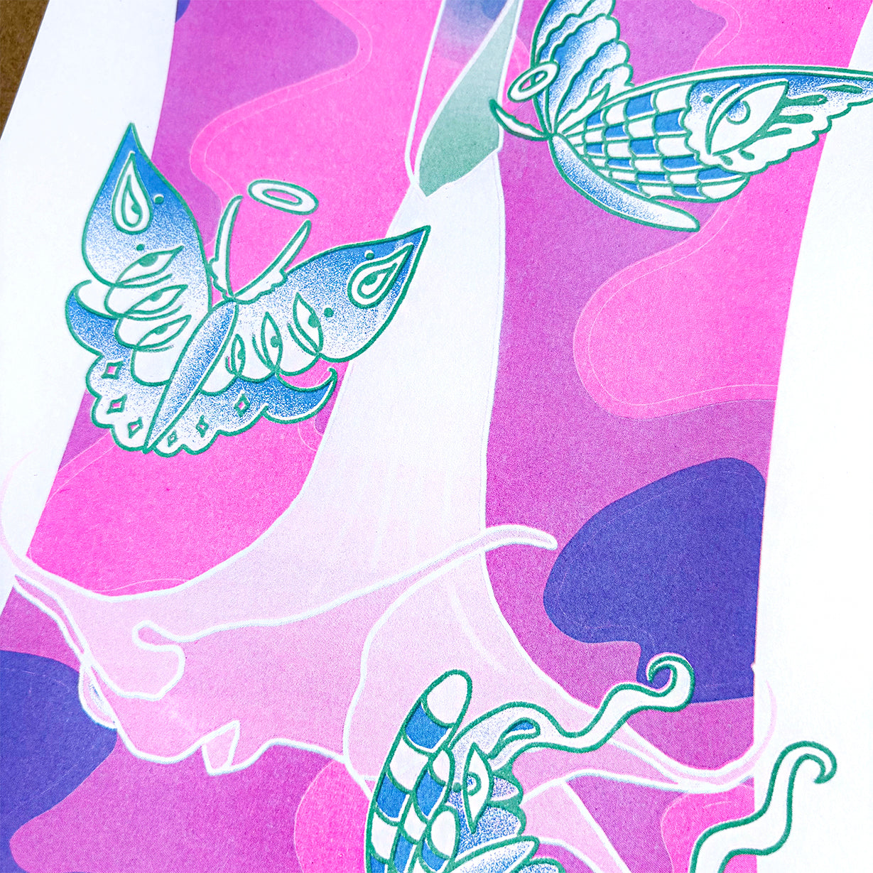 Creatures of the Night - Risograph Print