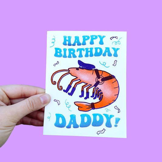 HAPPY BIRTHDAY DADDY - Riso Greeting Card