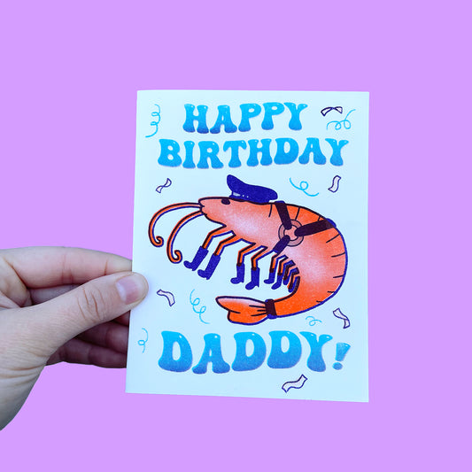 HAPPY BIRTHDAY DADDY - Riso Greeting Card