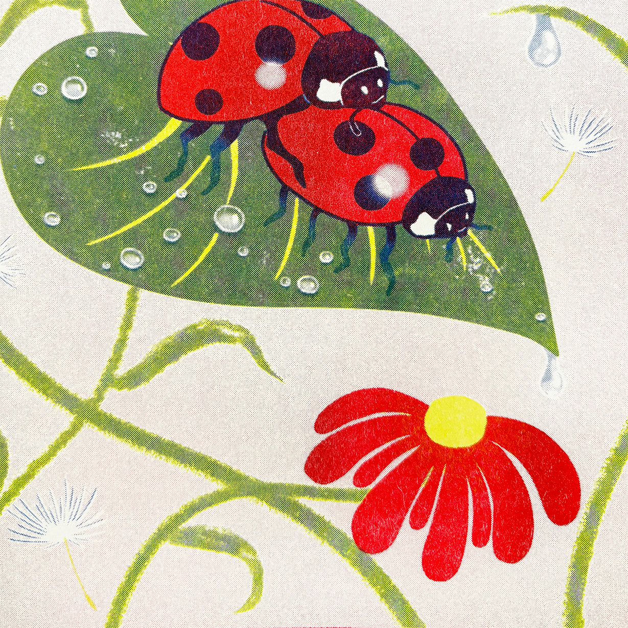 Love Bugs - Risograph Print