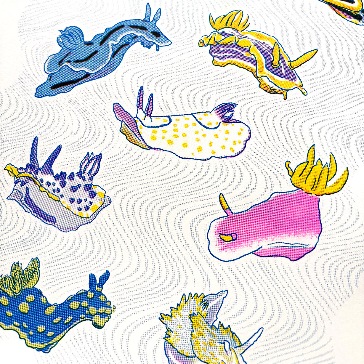 Nudibranch - Risograph Print