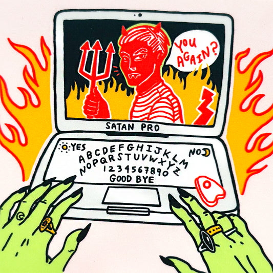 Satan Pro Vinyl Sticker