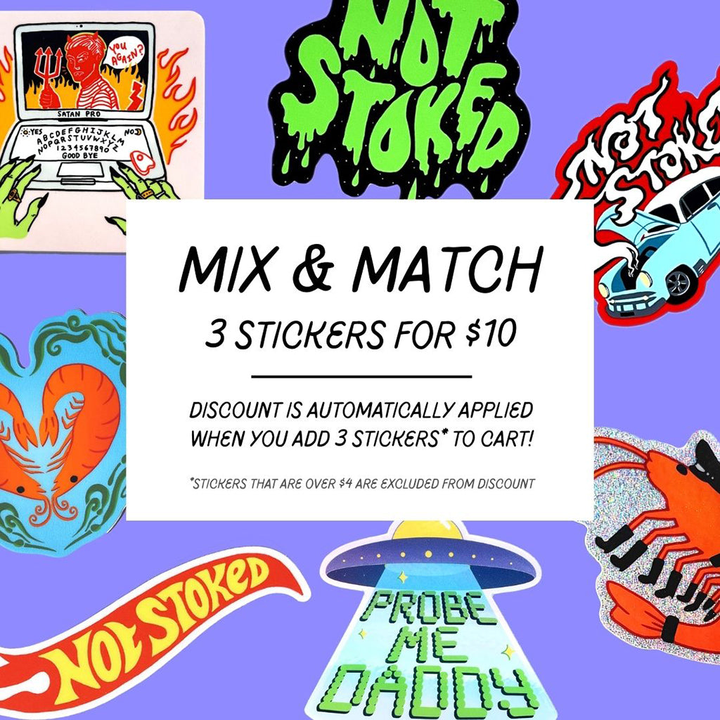 Not Stoked & Smokin' Vinyl Sticker