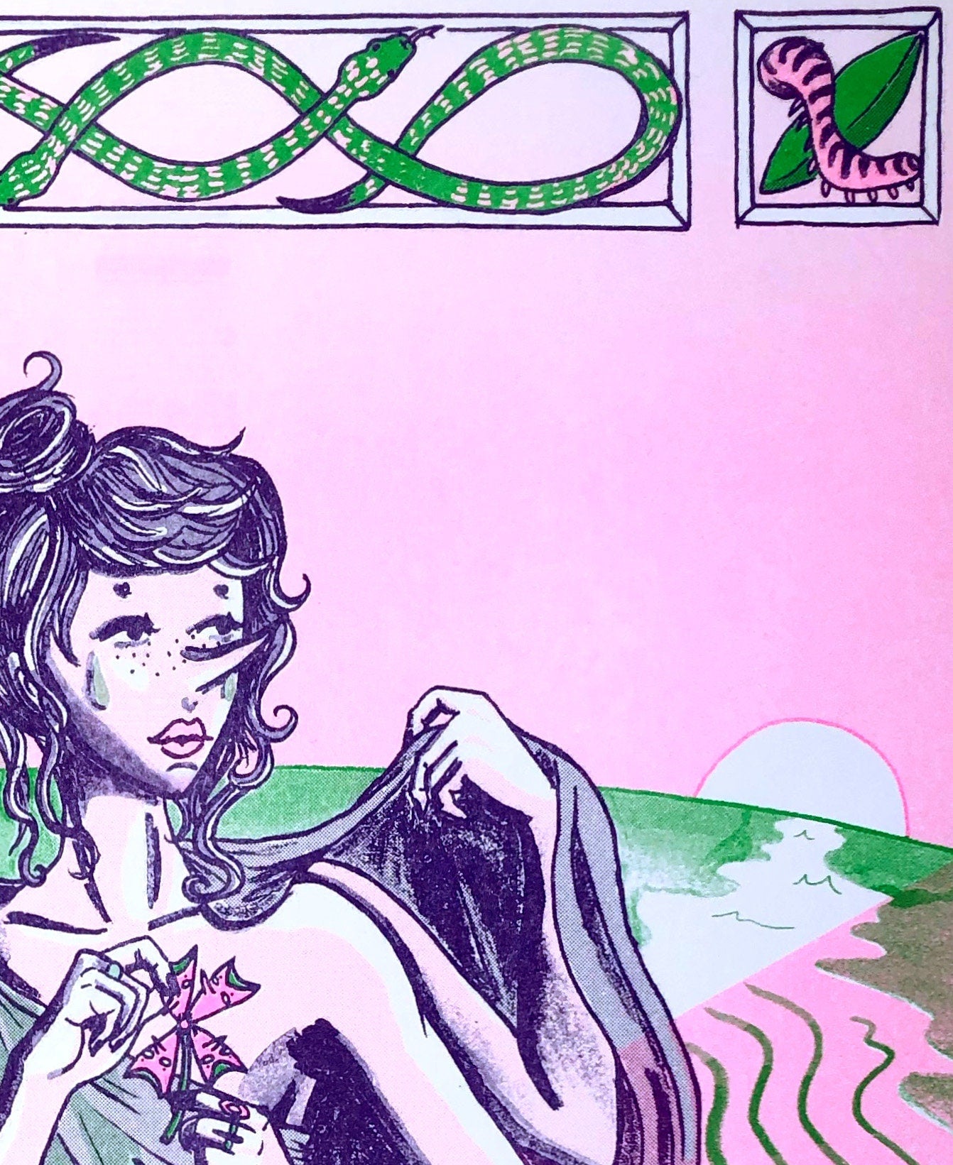 Arrival - Risograph Print