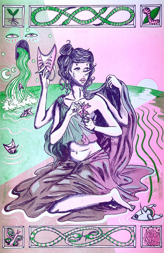 Arrival - Risograph Print