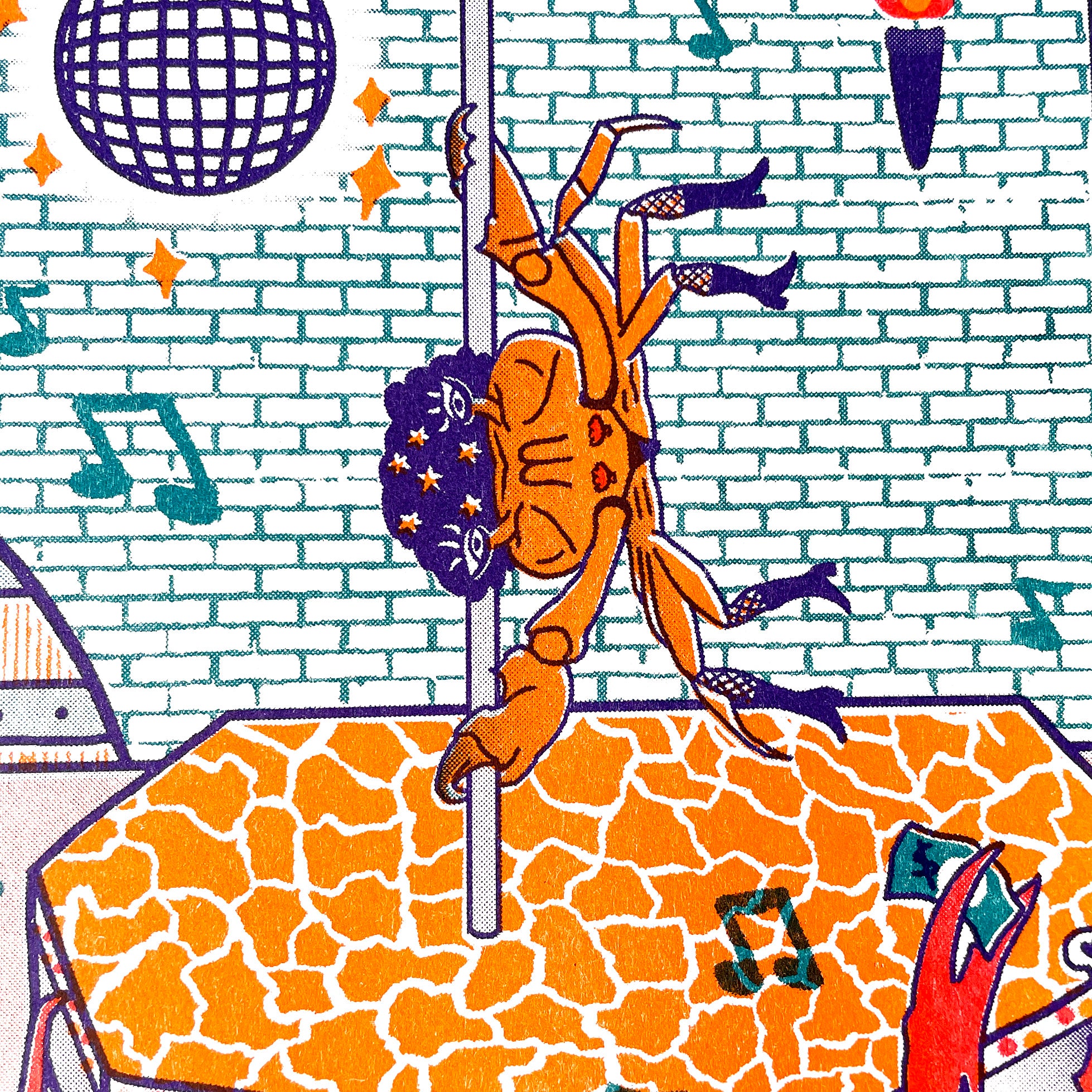 THE DUNGEONess PARTY - Risograph Print – tamikosidore
