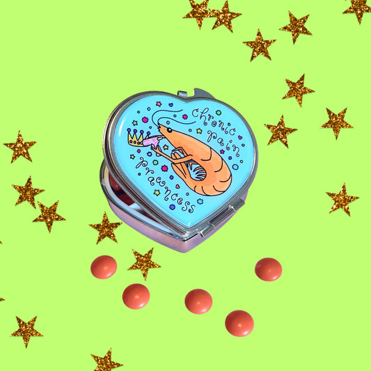 Chronic Pain PRAWNcess Pill Case - TPF collab