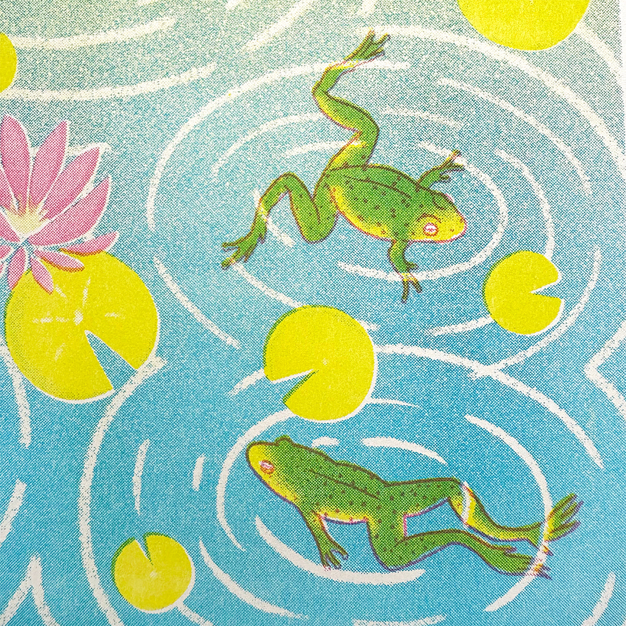 Frog Pond - Risograph Print