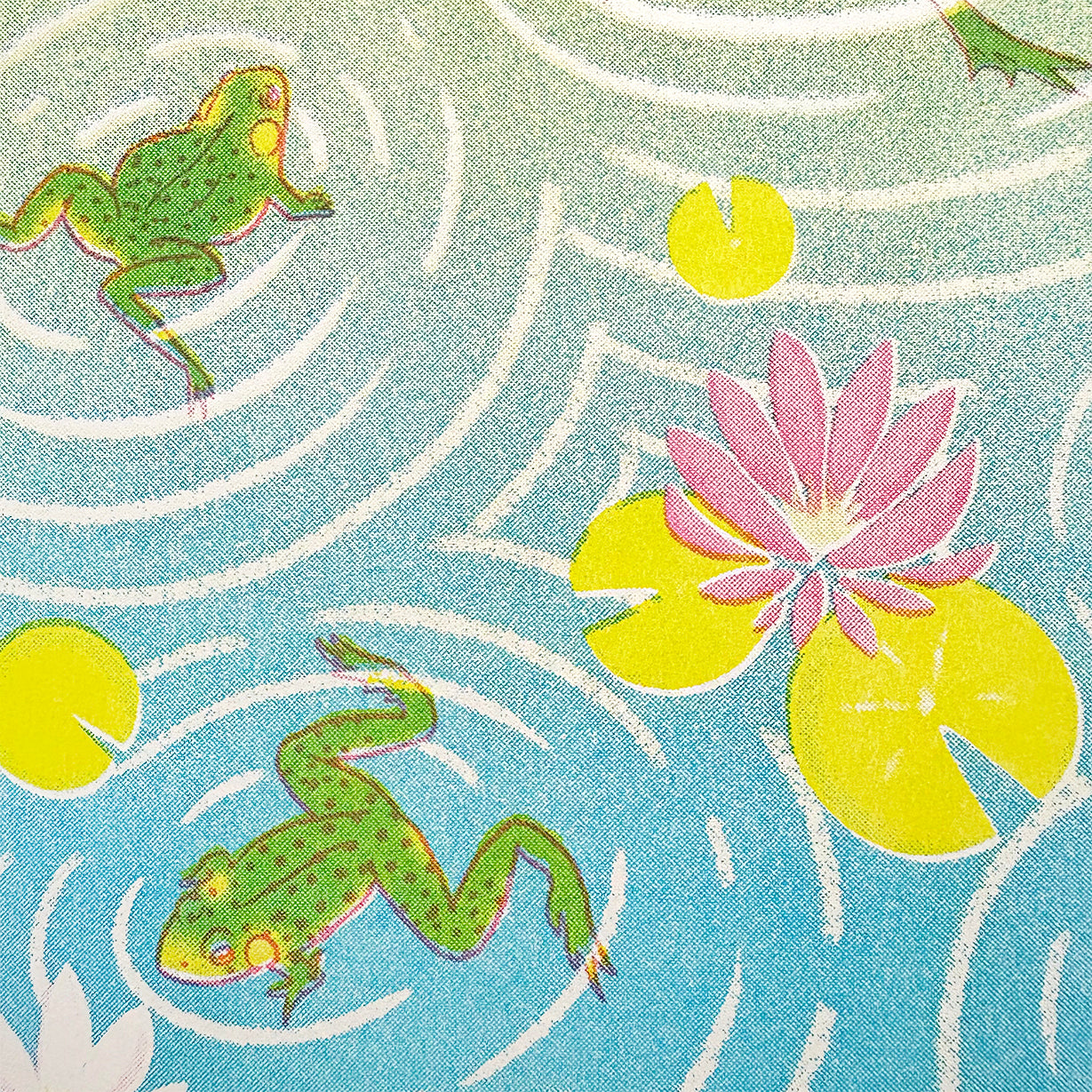 Frog Pond - Risograph Print