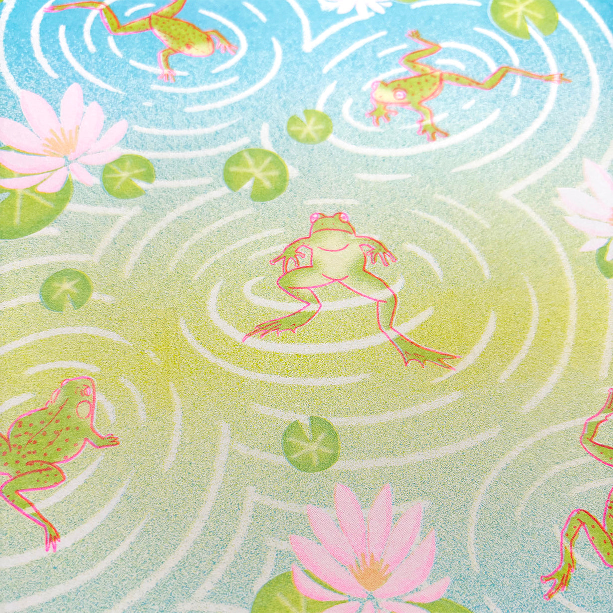 Frog Pond - Risograph Print