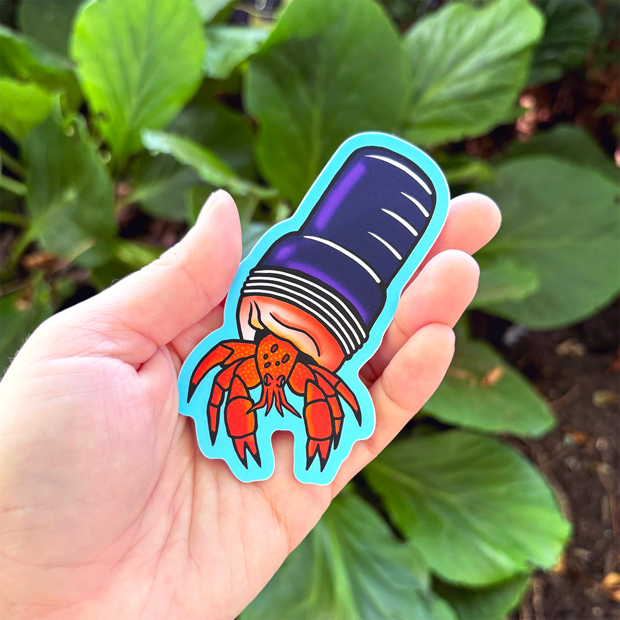 Hermit Handy Vinyl Sticker