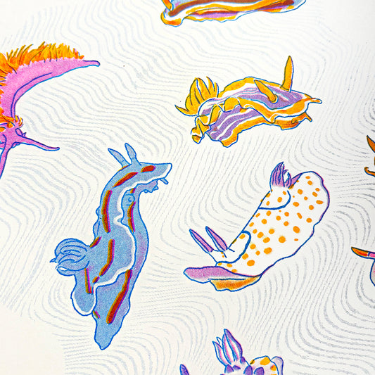 Nudibranch - Risograph Print