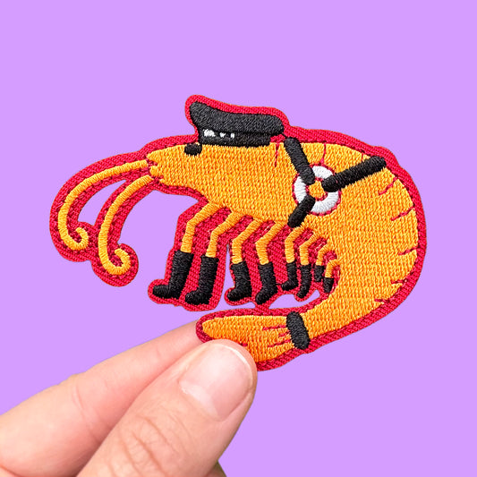 Shrimp Daddy Iron-On Patch