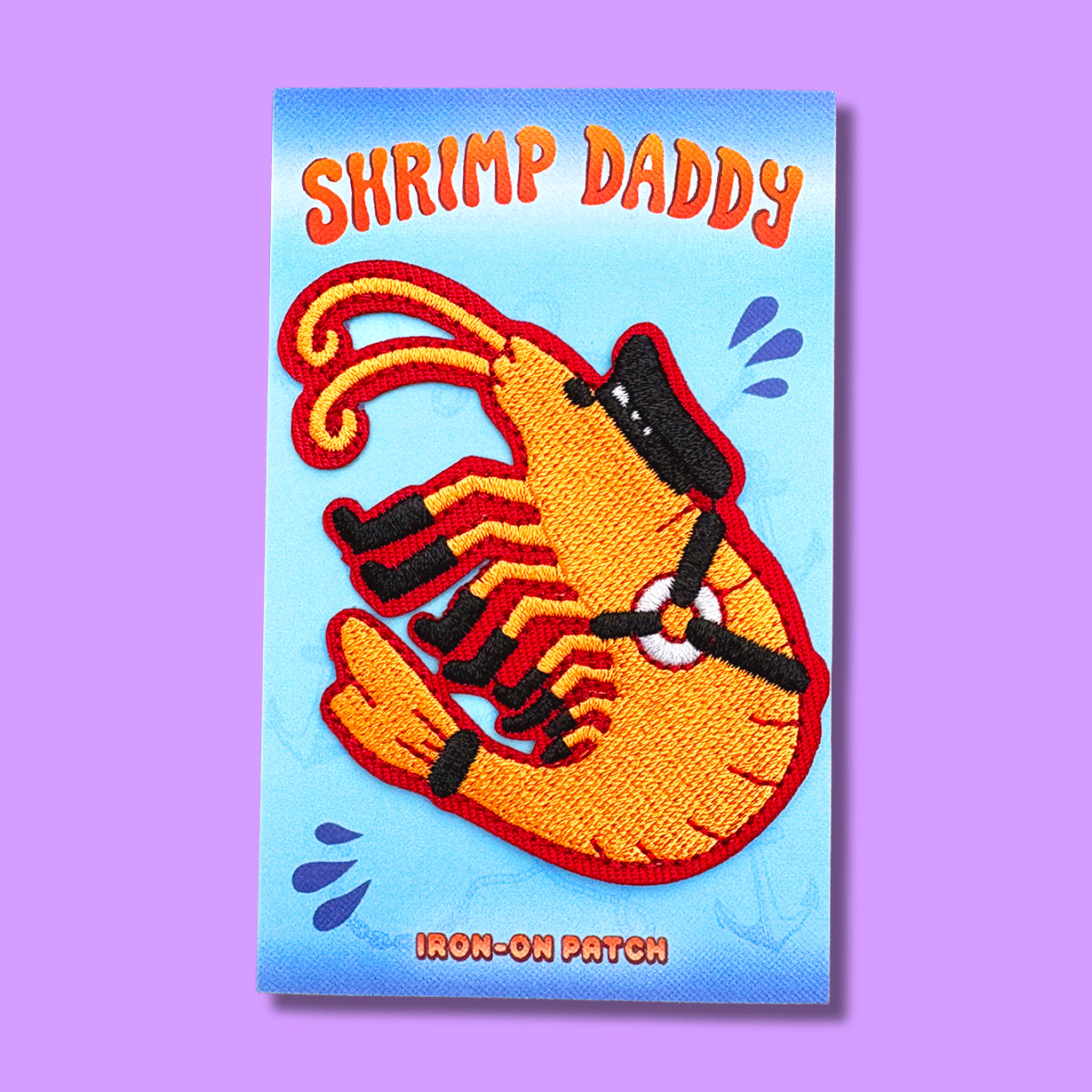Shrimp Daddy Iron-On Patch
