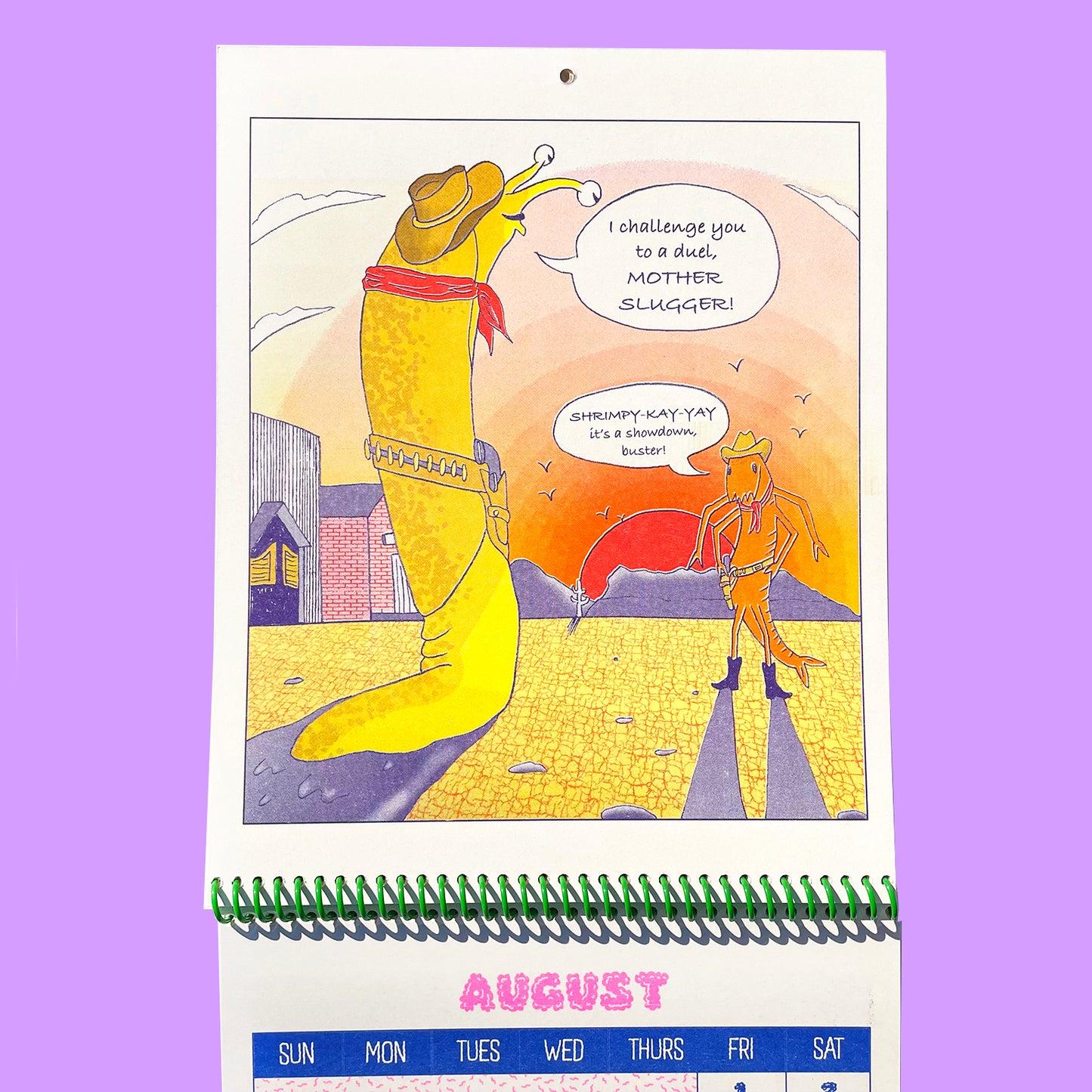 1 LEFT - SLUGS & SHRIMP - 2025 Riso Calendar