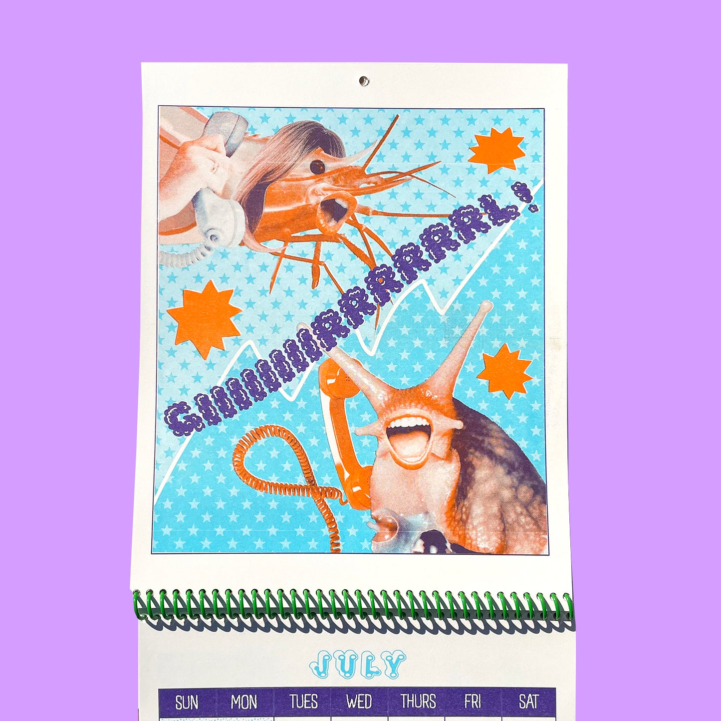 1 LEFT - SLUGS & SHRIMP - 2025 Riso Calendar