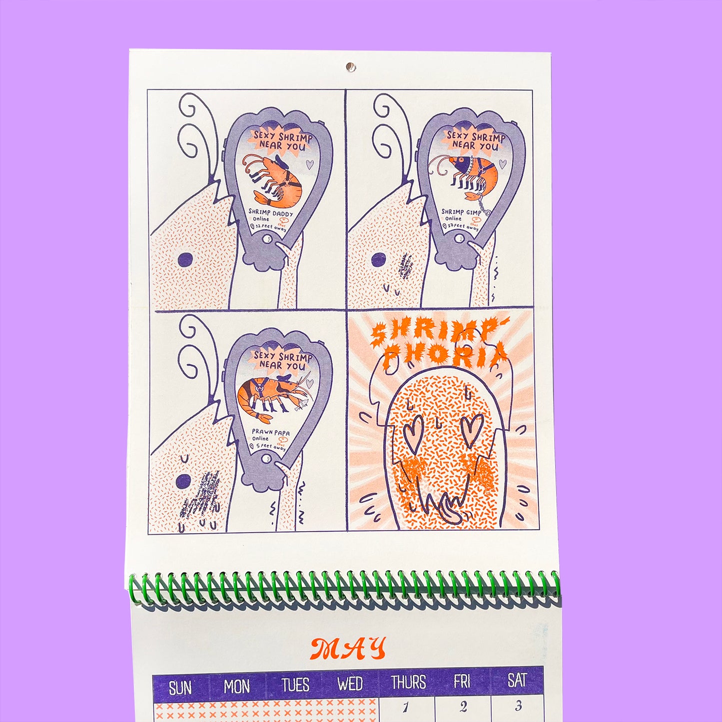 1 LEFT - SLUGS & SHRIMP - 2025 Riso Calendar