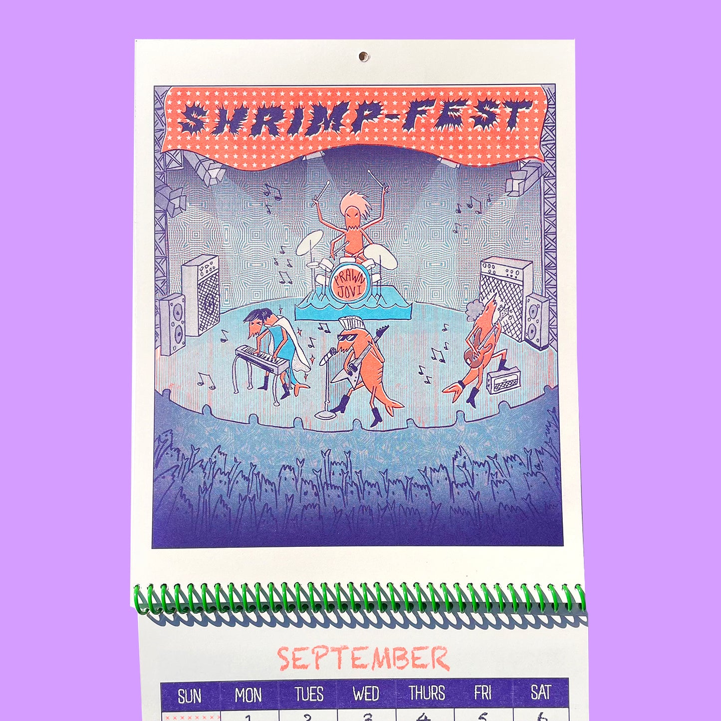 1 LEFT - SLUGS & SHRIMP - 2025 Riso Calendar