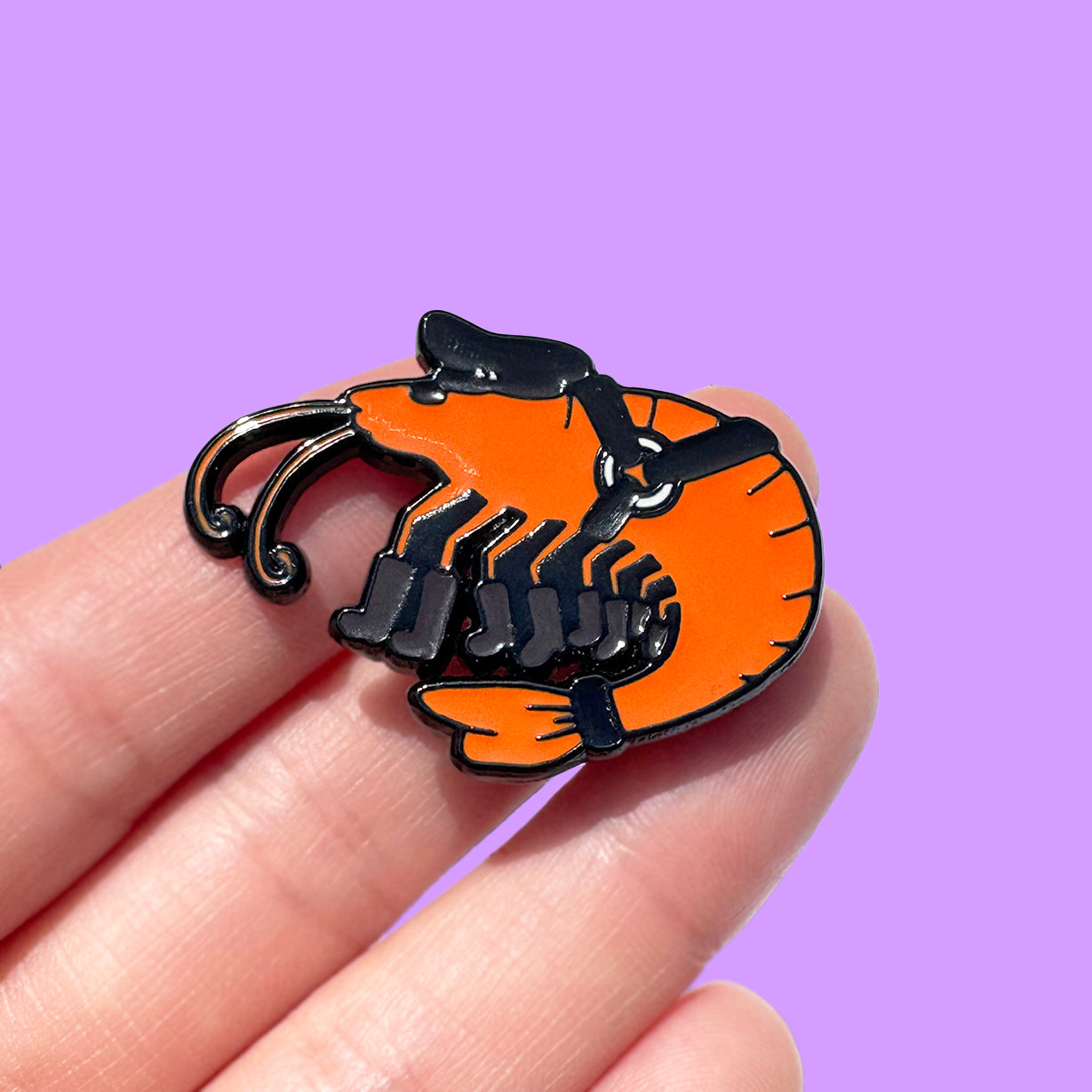 Shrimp Daddy Enamel Pin
