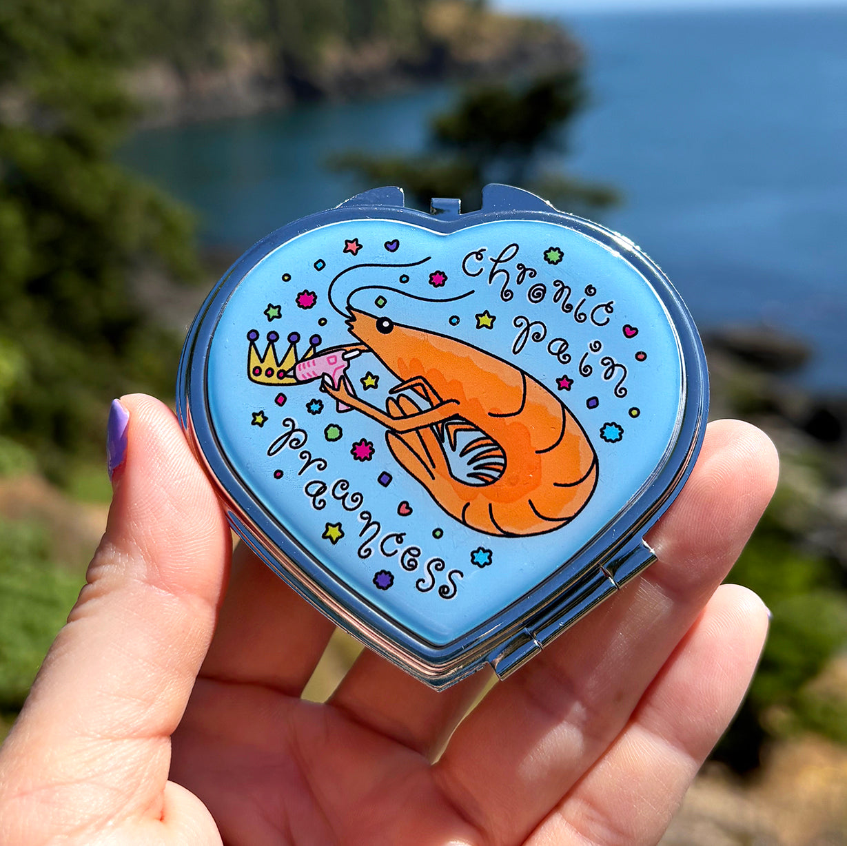 Chronic Pain PRAWNcess Pill Case - TPF collab