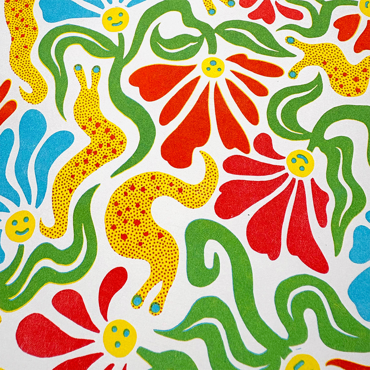 Sluggo's Garden - Risograph Print