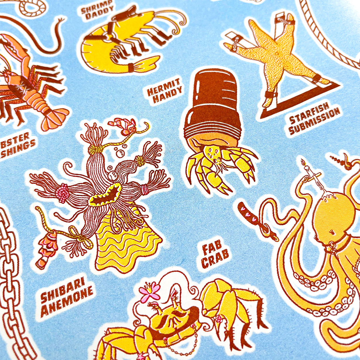 Bottom Feeders Roundup - Risograph Print