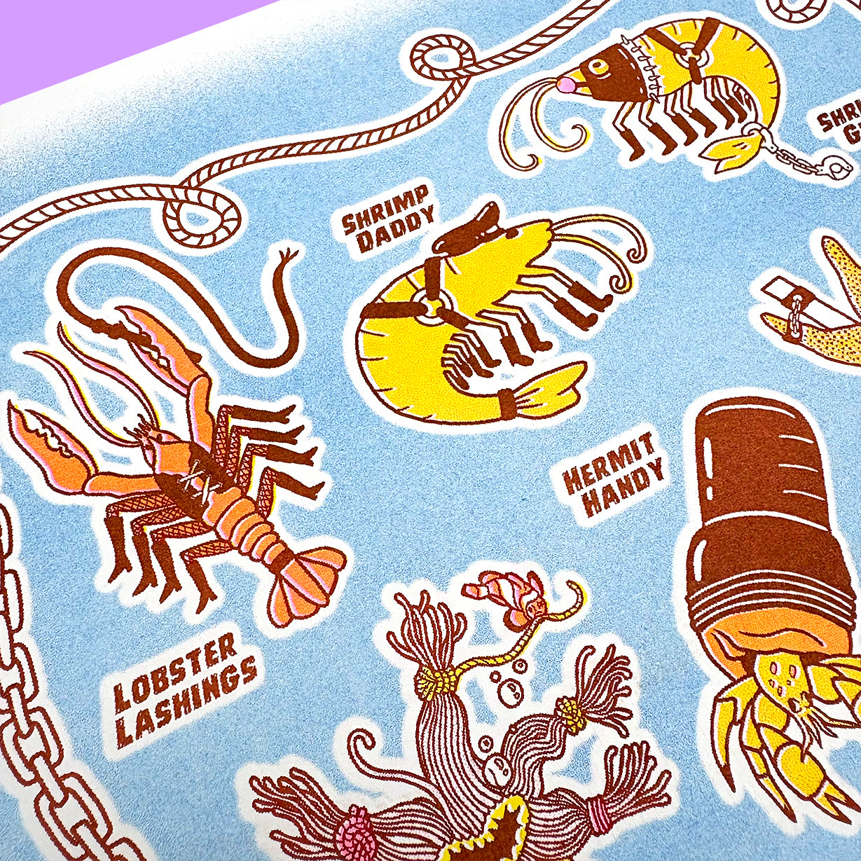Bottom Feeders Roundup - Risograph Print