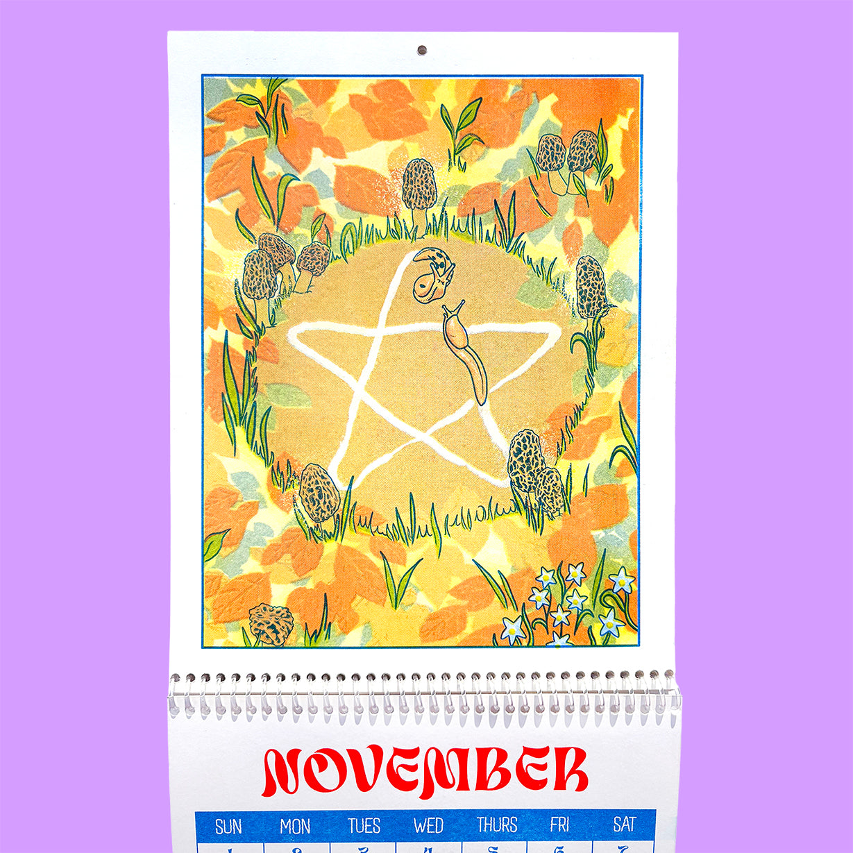 1 LEFT- 2026 Riso Wall Calendar: MISPRINTS!