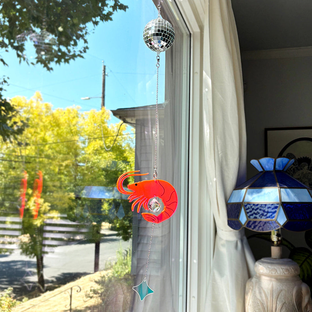 *PRE-ORDER* Disco Shrimp Suncatcher