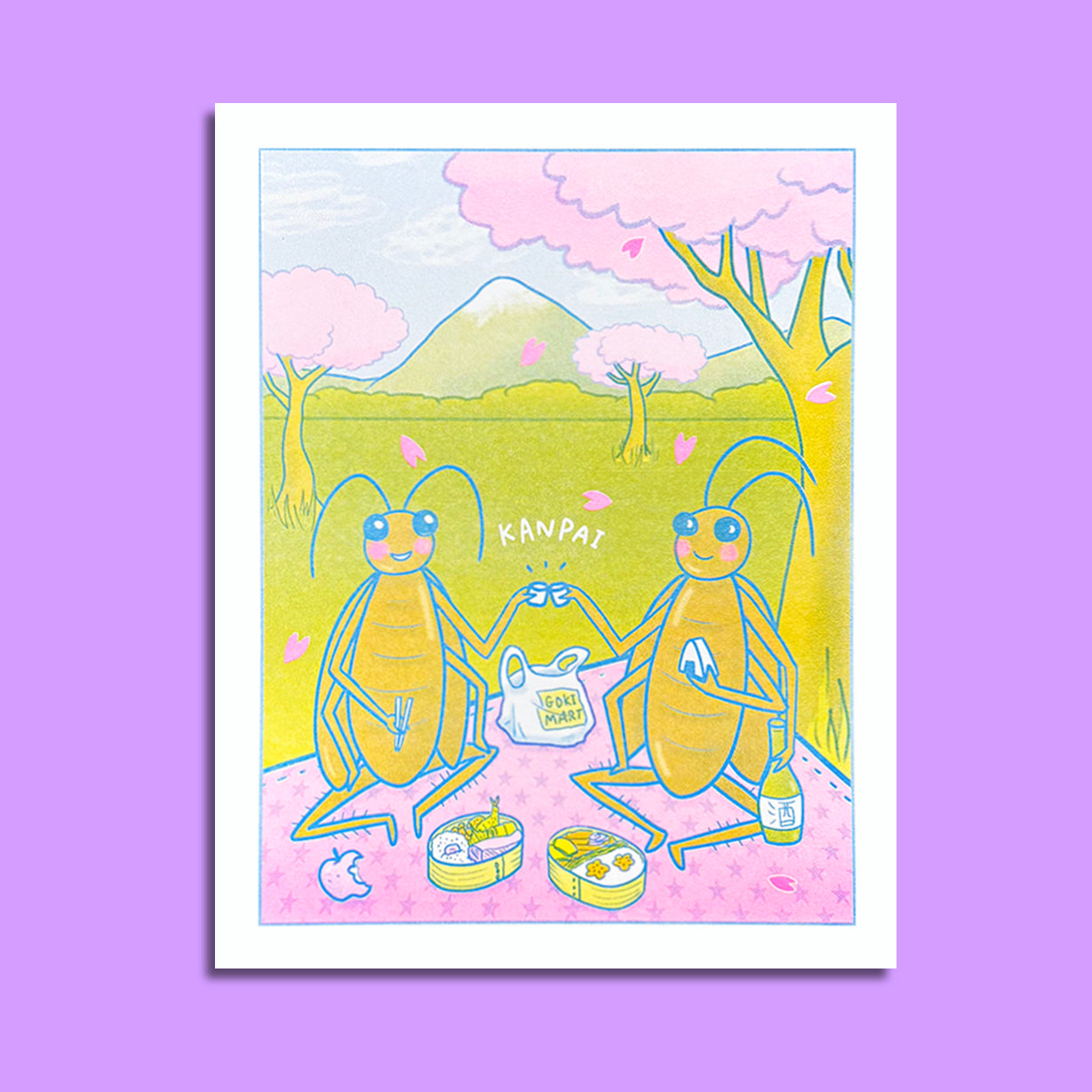 Hanami - Risograph Print