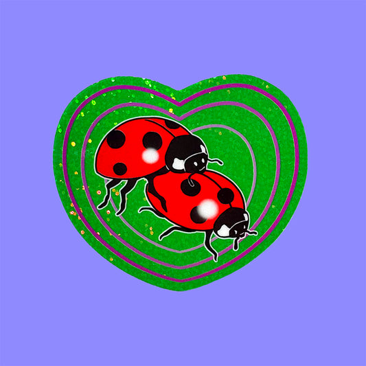 Love Bugs - Glitter Vinyl Sticker