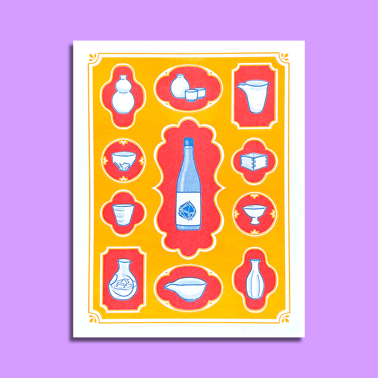 Sake Lover - Risograph Print