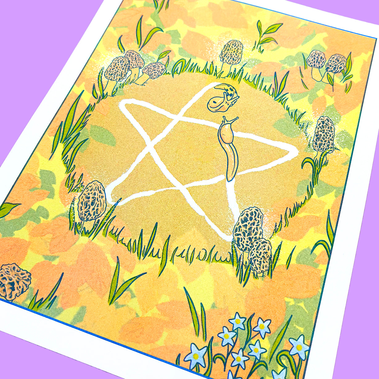 Satanic Slugs - Risograph Print