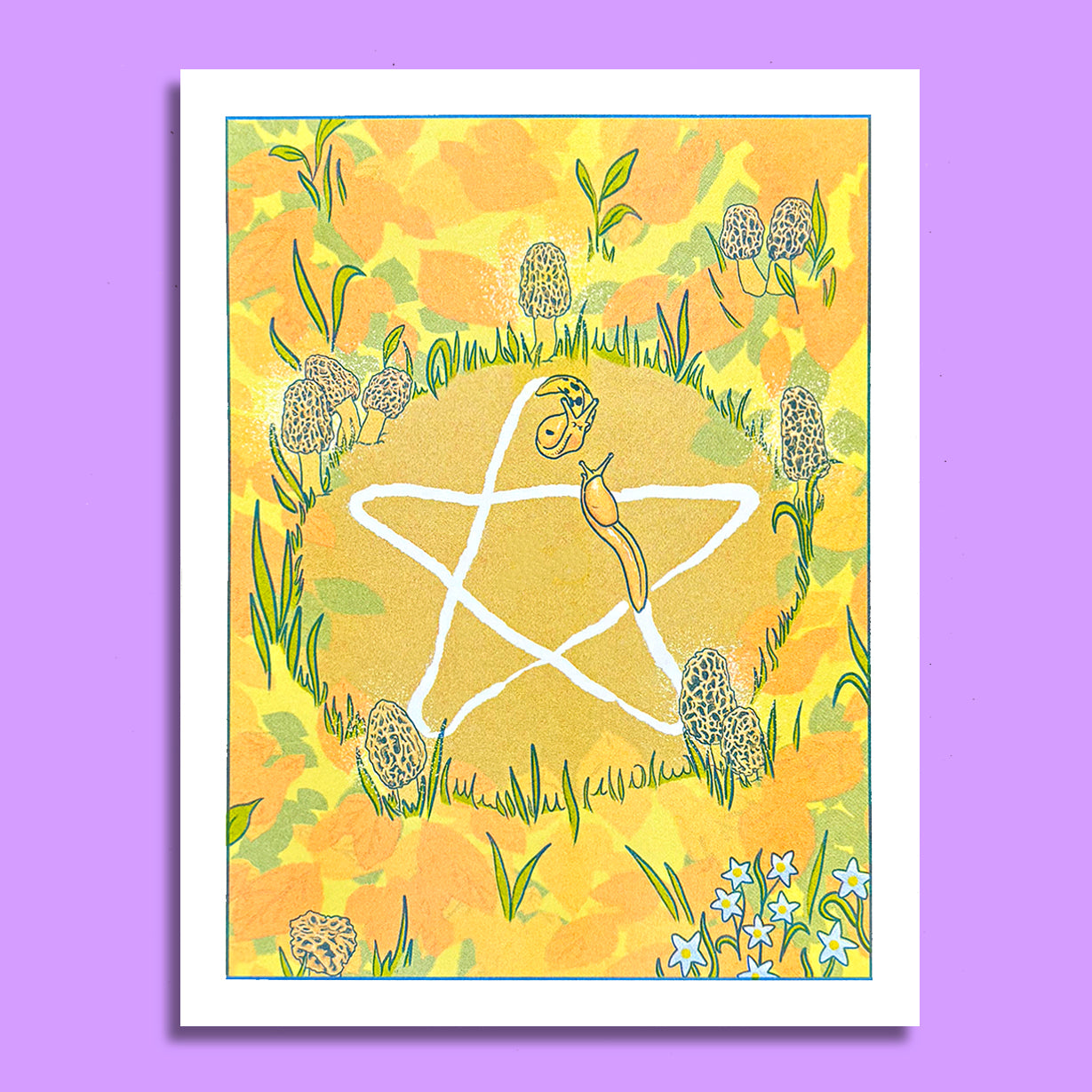 Satanic Slugs - Risograph Print