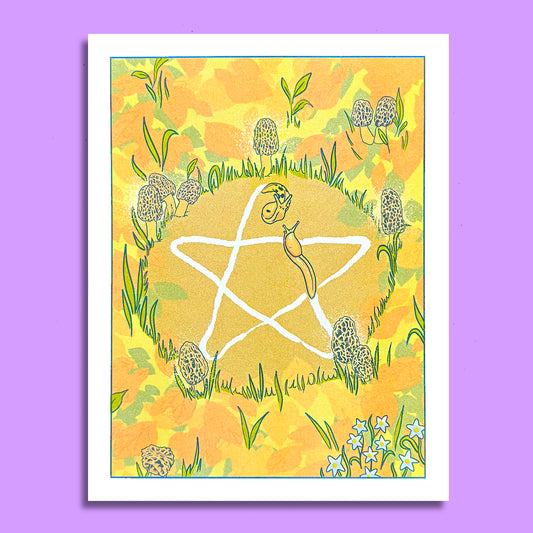 Satanic Slugs - Risograph Print
