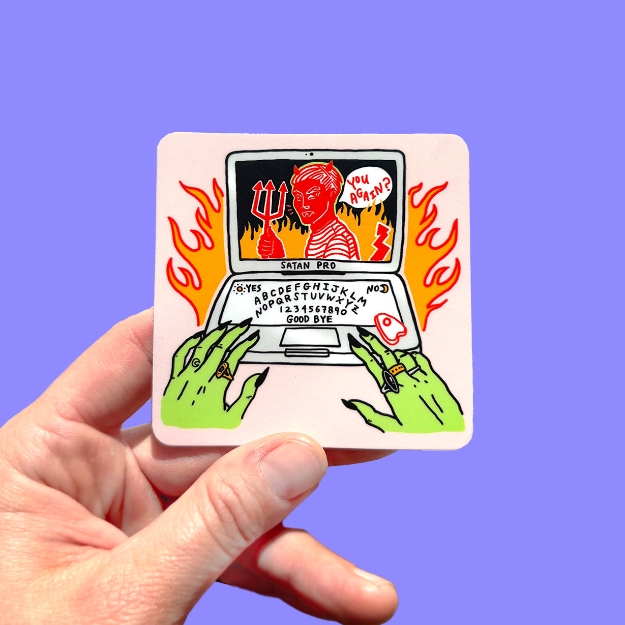 Satan Pro Vinyl Sticker