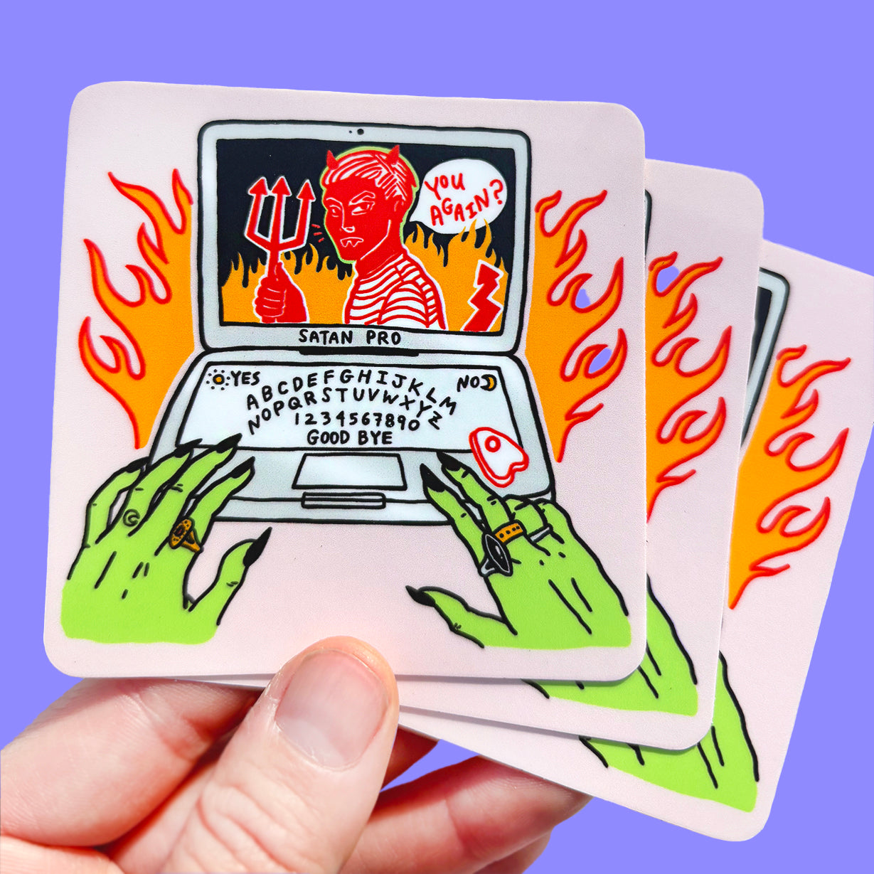 Satan Pro Vinyl Sticker