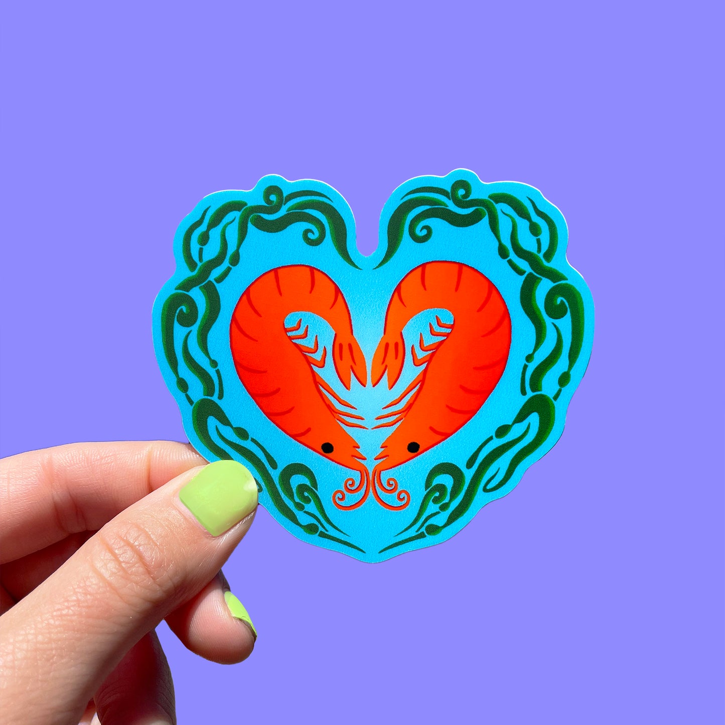 Shrimply In Love - Vinyl Sticker