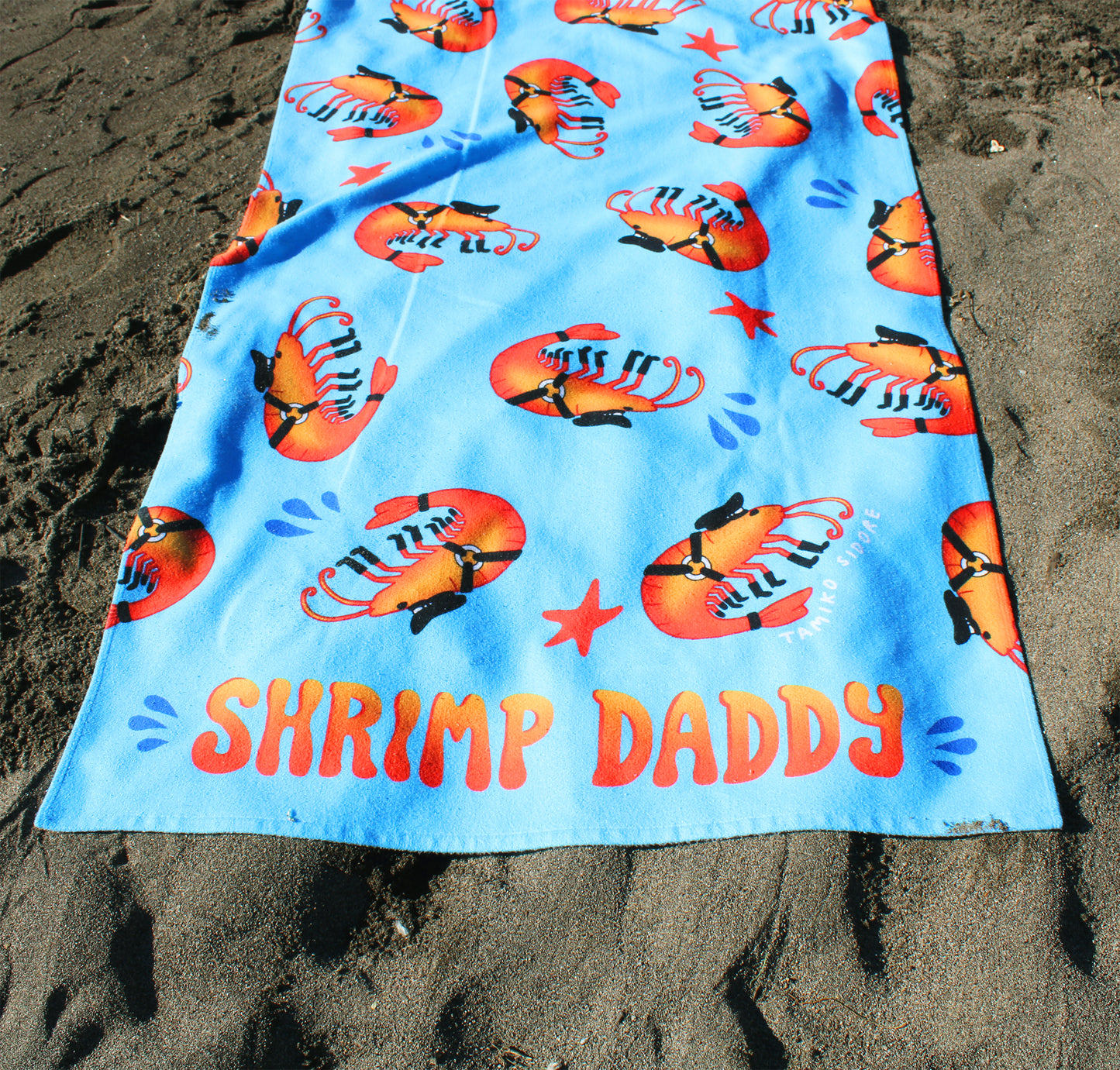 Shrimp Daddy Beach Towel