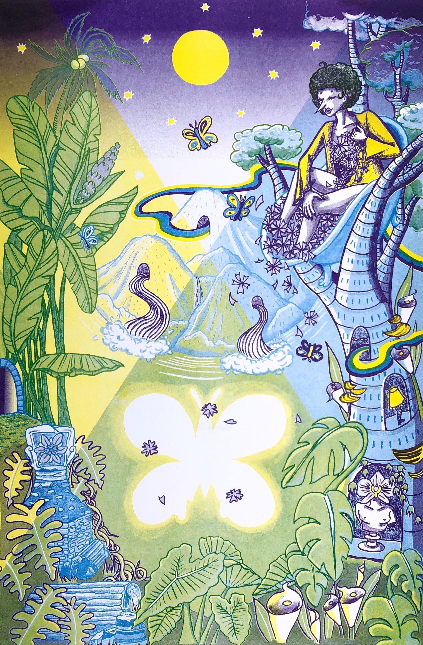 Strange & Beautiful - Risograph Print